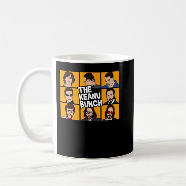Caneca De Café Arte Retro Keanu Obtém Presente Gráfico Legal (Esquerda)