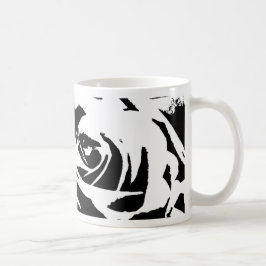 Caneca De Café Arte Rosa posterizada