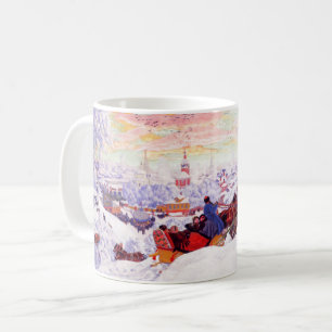 Caneca De Café Arte russa de Natal Dão Mugs