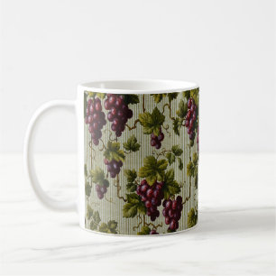 Caneca De Café Arte Rústica de Parreira de Videira no Estilo Fran