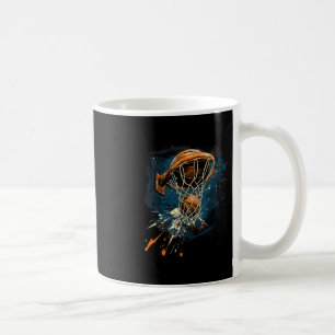 Caneca De Café Arte Sketll Slam Dunk Splash Jogador Sketll Aro