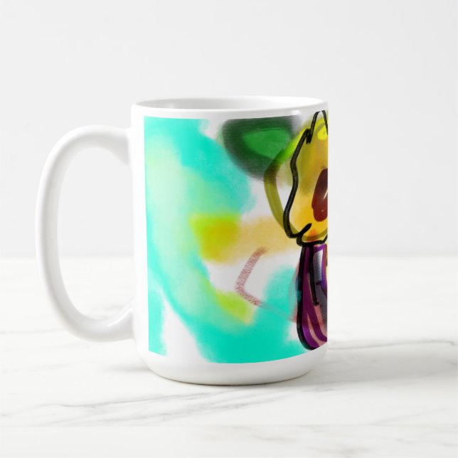 Caneca De Café Arte sunflores legal (Esquerda)