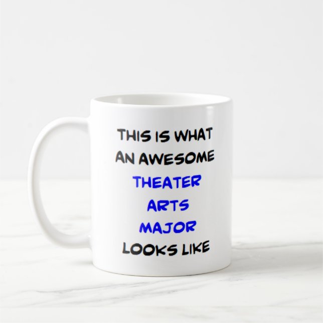 Caneca De Café arte teatral major, incrível (Esquerda)
