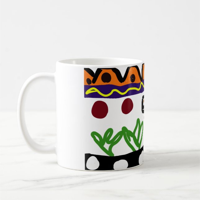 Caneca De Café Arte traseira de leão (Esquerda)