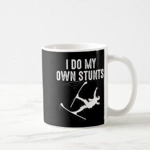 Caneca De Café Arte única de esqui para homens mulheres crianças