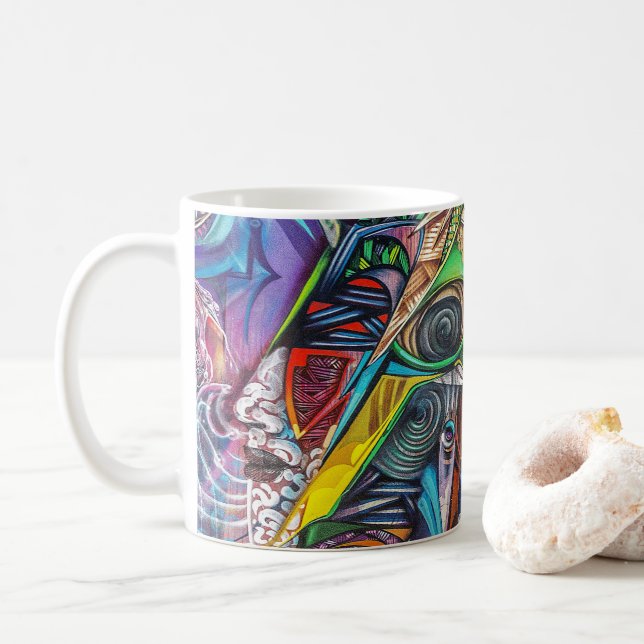 Caneca De Café Arte Urbana de grafite (Com Donut)