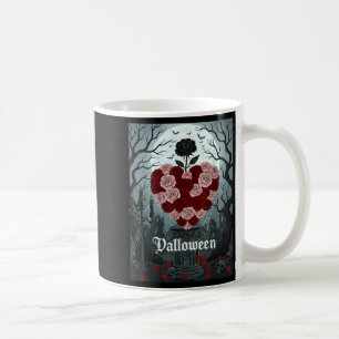 Caneca De Café Arte Valloween Romance Ameaça Sombrio Assustador