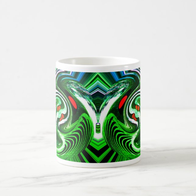 Caneca De Café Arte verde funda (Centro)