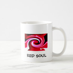 Caneca De Café Arte vermelha da alma