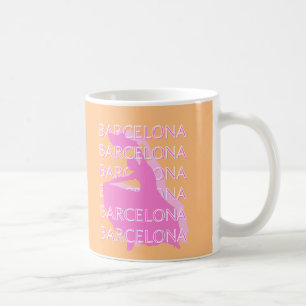 Caneca De Café Arte Viagem de Barcelona, Arte Viagem Espanha, Lar