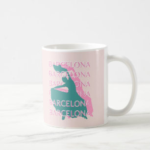 Caneca De Café Arte Viagem de Barcelona, Espanha, Viagem