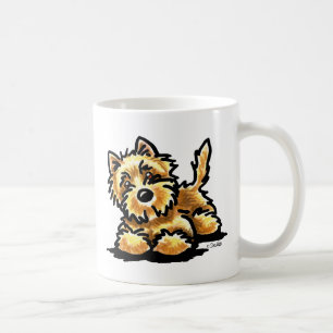 Caneca De Café Arte Wheaten de Terrier de monte de pedras