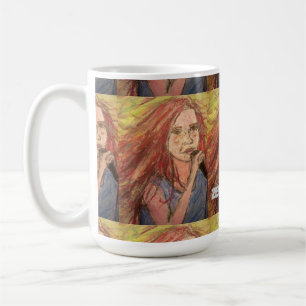 Caneca De Café Arte Zen Rocker Girl
