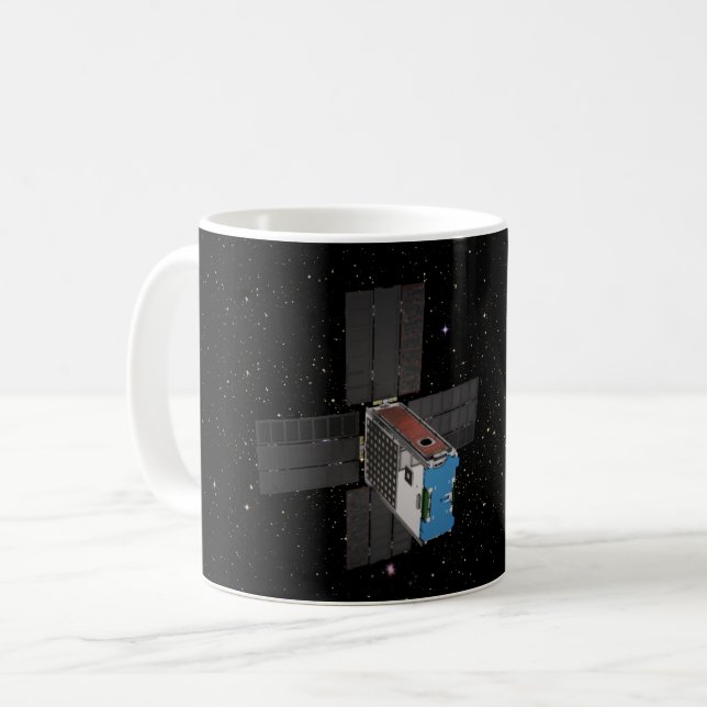 Caneca De Café Artemis BioSentinel CubeSat (Frente Esquerda)
