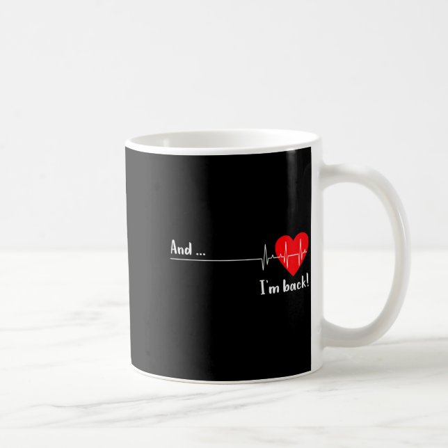 Caneca De Café Artery Open, Heart Diseases Surgery Heartbeat  (Direita)