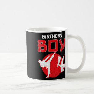 Caneca De Café Artes Marciais de Aniversário de 4 Anos de Idade K