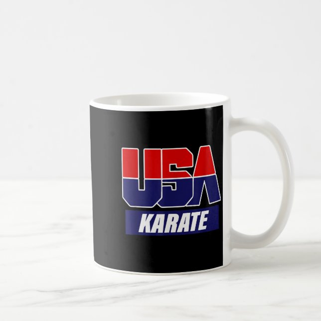 Caneca De Café Artes Marciais de Karatê 2021 EUA Equipe (Direita)