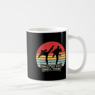 Caneca De Café Artes Marciais Engraçadas de Cheirar Meus Pés Kara