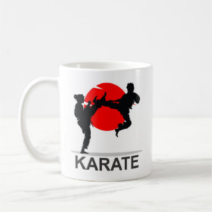 Caneca De Café Artes marciais Karate Combate Lutando ou Disparand
