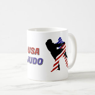 Caneca De Café Artes Marciais Patrióticas dos EUA / Judô