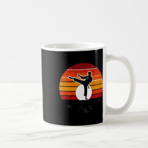 Caneca De Café Artes Marciais Retro Silhuette Kick - Karate