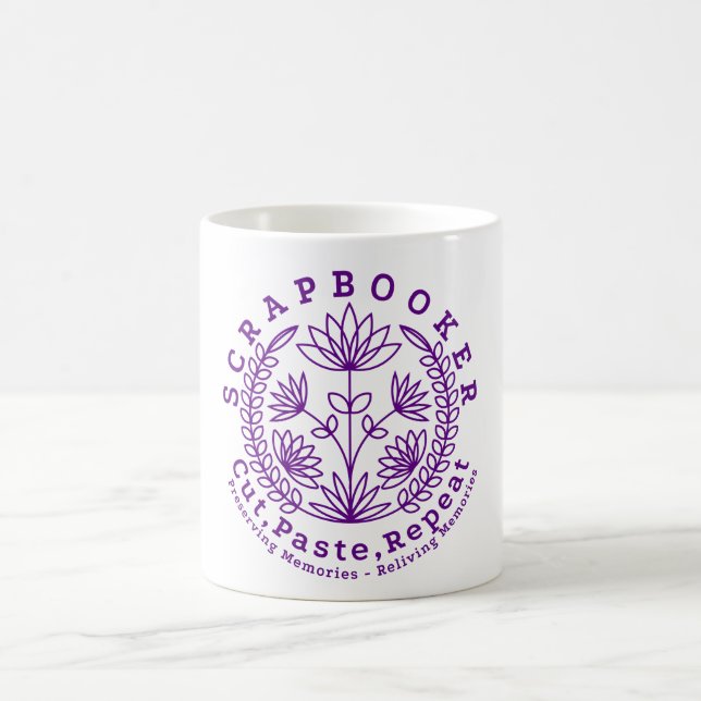 Caneca De Café Artesã de Álbum de Recortes Cropper (Centro)