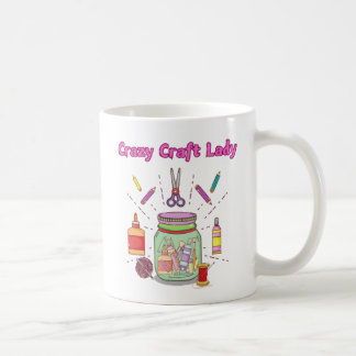 Caneca De Café Artesanato louca Lady Mug, café para ela, presente