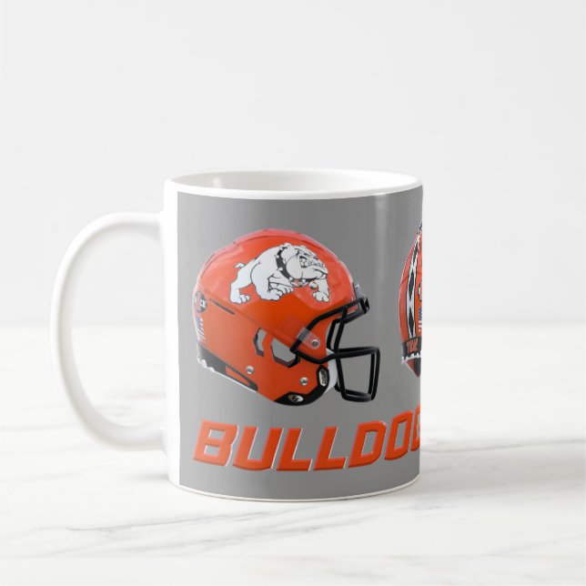 Caneca De Café Artesia Bulldogs Football Helmet (Esquerda)