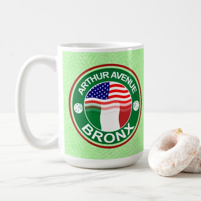 Caneca De Café Arthur Ave Bronx - American Mug Italiano (Com Donut)