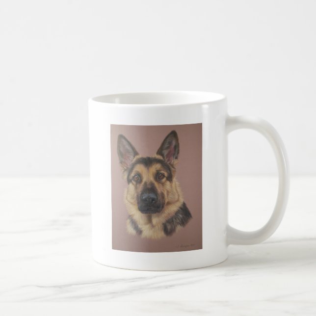 Caneca De Café Arthur - german shepherd (Direita)
