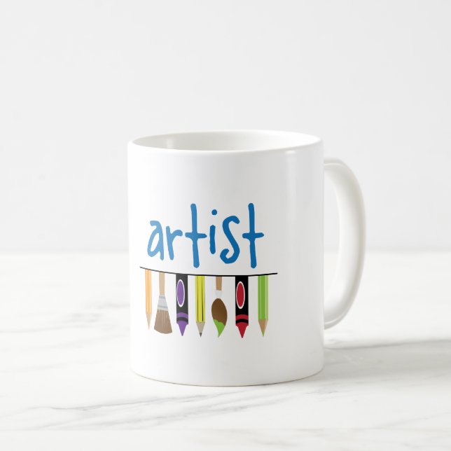 Caneca De Café Artista (Frente Esquerda)