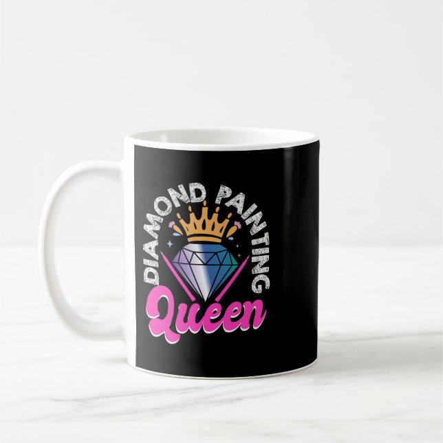Caneca De Café Artista da Rainha Diamond Painting (Esquerda)