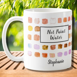 Caneca De Café Artista de Aquarela Personalizado Ferrugem Não Pin