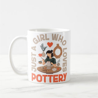 Caneca De Café Artista de Cerâmica Apenas Uma Garota Que Ama Pott