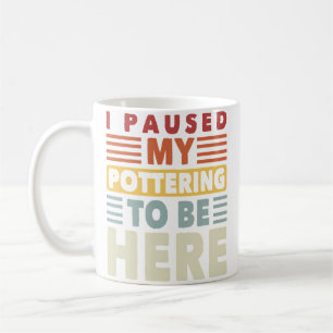 Caneca De Café Artista de Cerâmica de Argila Engraçada