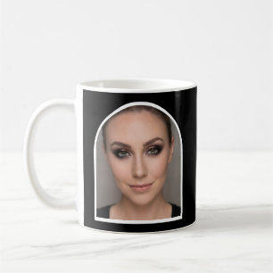 Caneca De Café Artista de Maquiagem Preto e Branco Foto Fofa