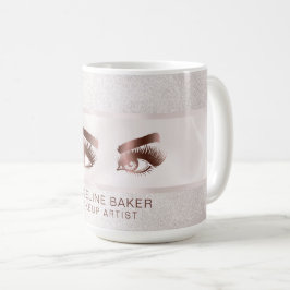 Caneca De Café Artista de maquilhagem Olhos-da-sobrancelha Lashes