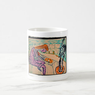 Caneca De Café Artista e Modelo