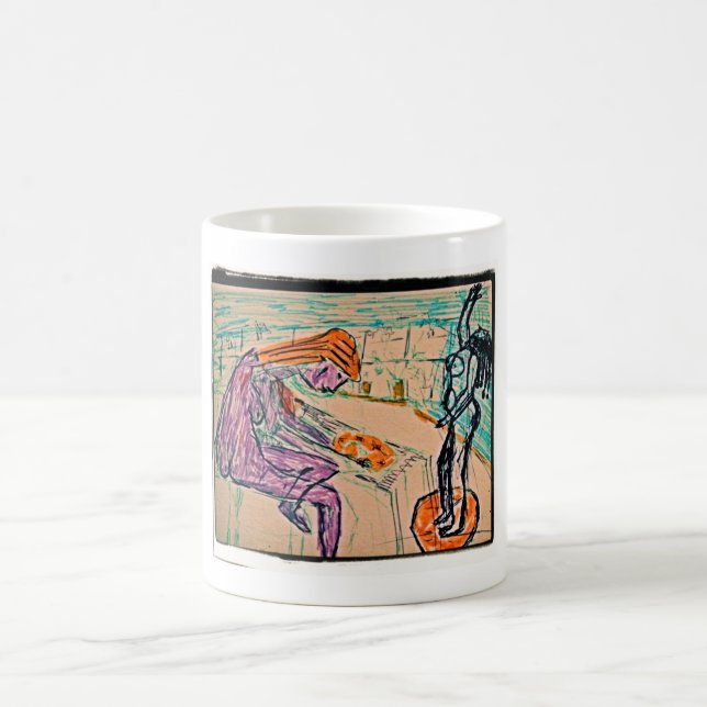 Caneca De Café Artista e Modelo (Centro)