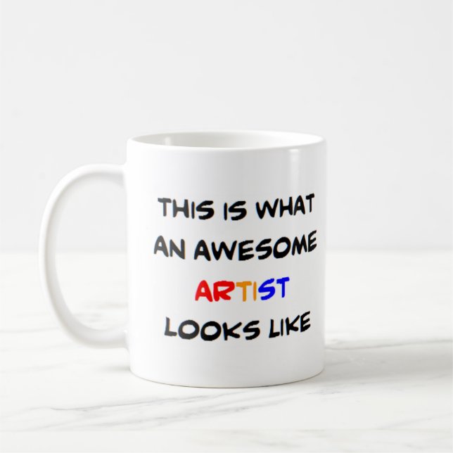 Caneca De Café artista, incrível (Esquerda)