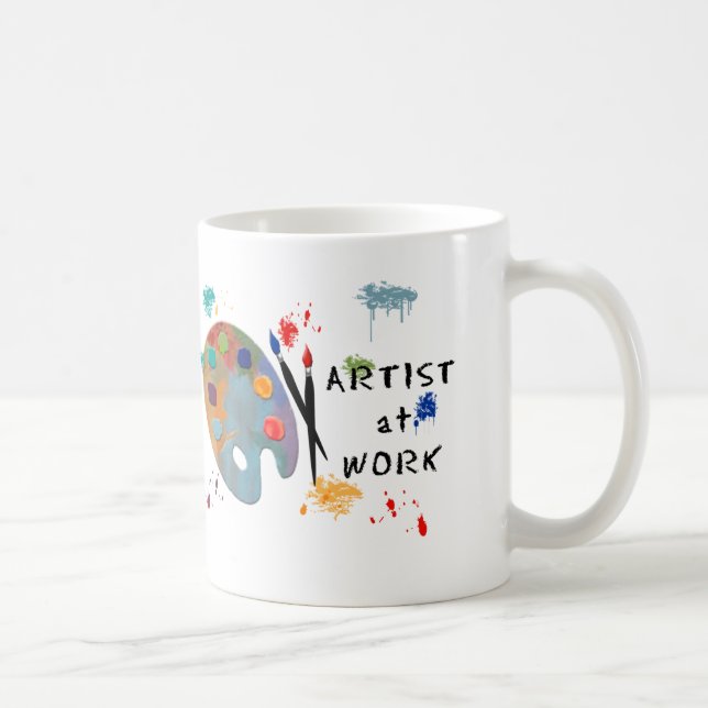 Caneca De Café Artista no trabalho (Direita)