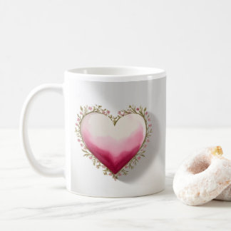 Caneca De Café Artistic Heart-Shaped Design