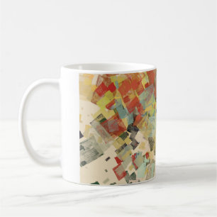 Caneca De Café Artistic sketch material. Abstract geometric patte