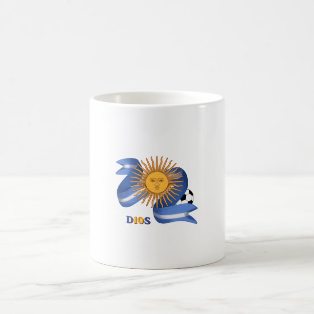 Caneca de Café Artística Lenda do Futebol Argentin (Centro)