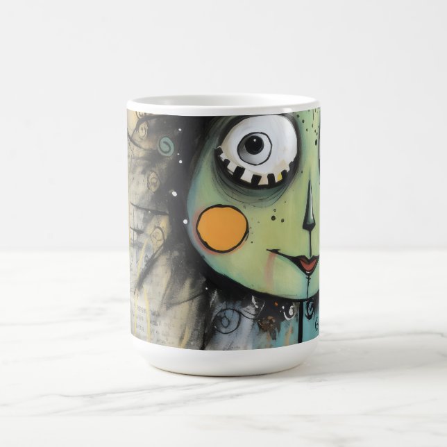 Caneca De Café ArtLady 13 Encantada e angustiada (Centro)