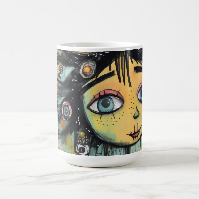 Caneca De Café ArtLady 28 Encantada e aflita (Centro)