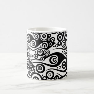 Caneca De Café ARTs de padrão - Chama de círculo de tatuagem   Tr