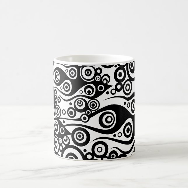 Caneca De Café ARTs de padrão - Chama de círculo de tatuagem | Tr (Centro)