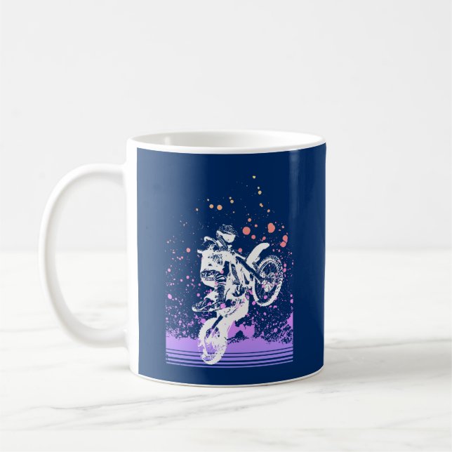 Caneca De Café Artsy Dirt Bike (Esquerda)