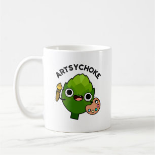 Caneca De Café Artsychoke Funny Veggie Artichoke Pun